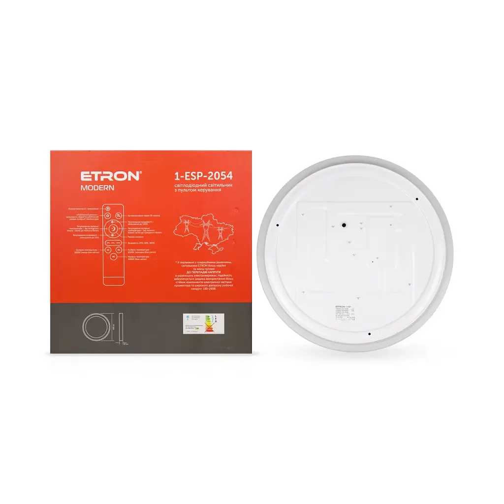 Світлодіодний світильник Smart MODERN 1-ESP-2054 72W Gold&Black IP20 ETRON - фото 4
