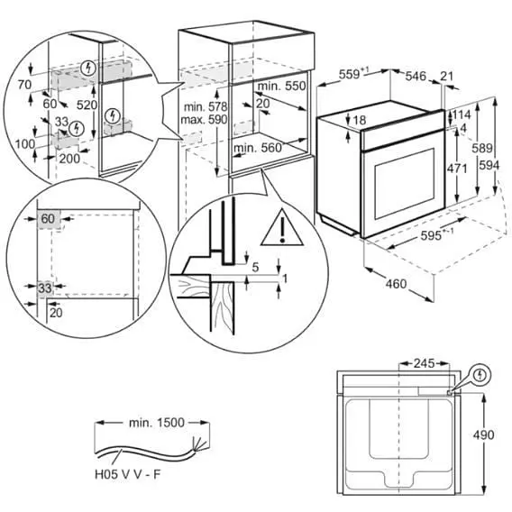 Духова шафа Electrolux EOF6P76BX - фото 8