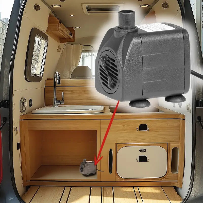 Помпа підйомна Kruger Meier HydroSpark 850 - міні насос 12V, 650 л/год - фото 2