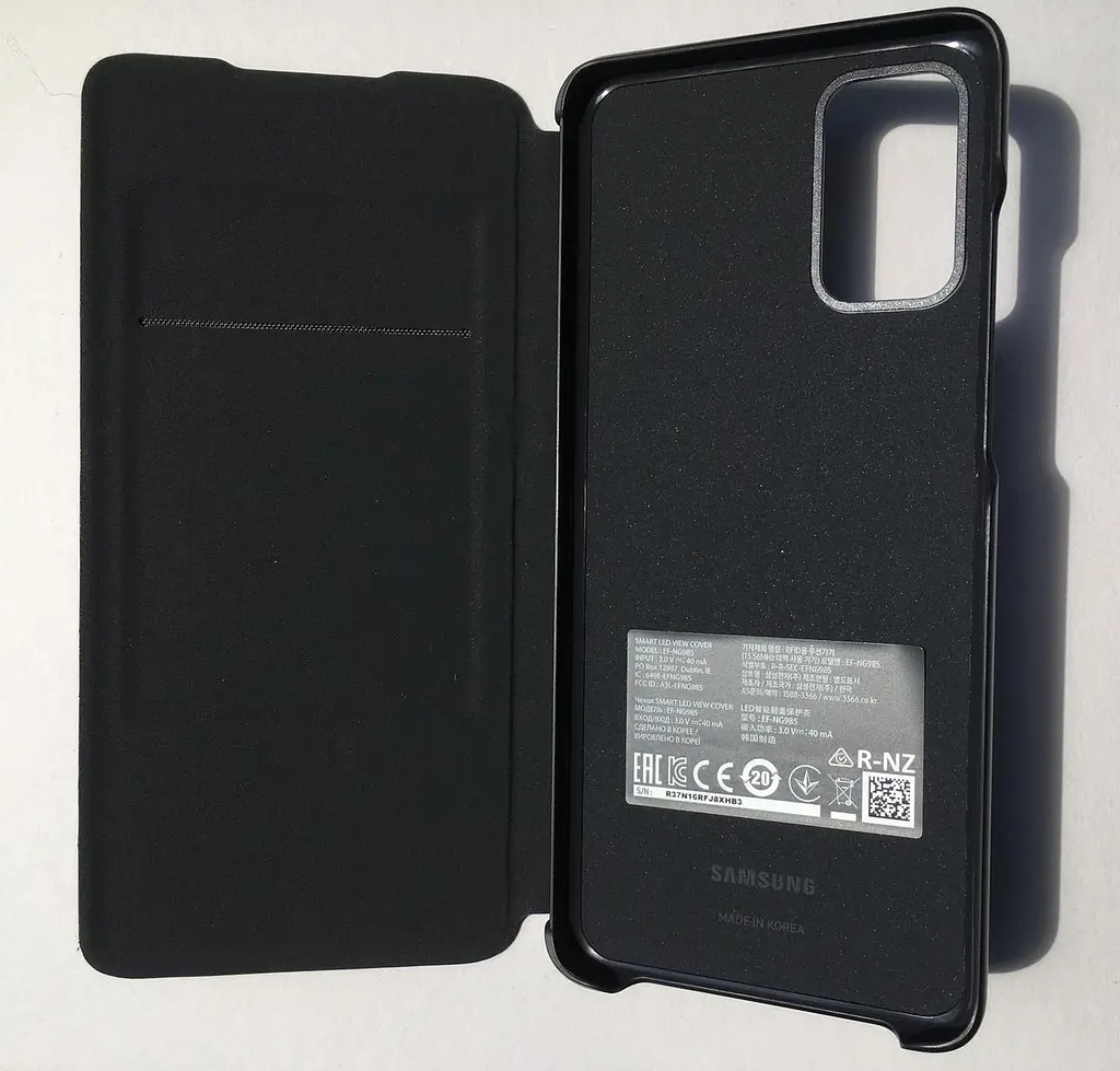 Чохол-книжка Official LED View Wallet Cover EF-NG985PBEGRU для Samsung Galaxy S20 Plus (6.7") Чорний - фото 2