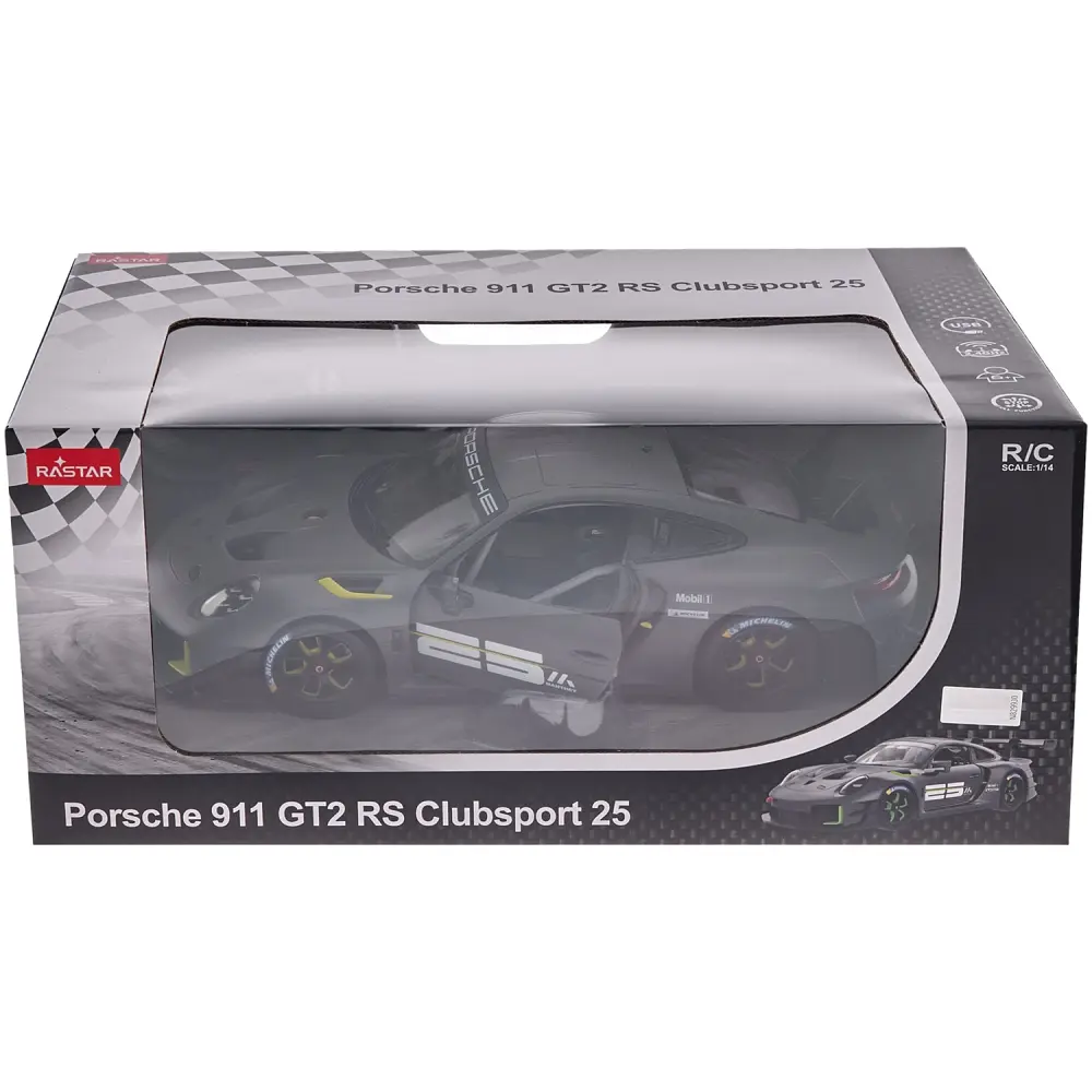 Машинка Rastar Porsche 911 GT2 RS Clubsport 25 1:14 Серый - фото 9
