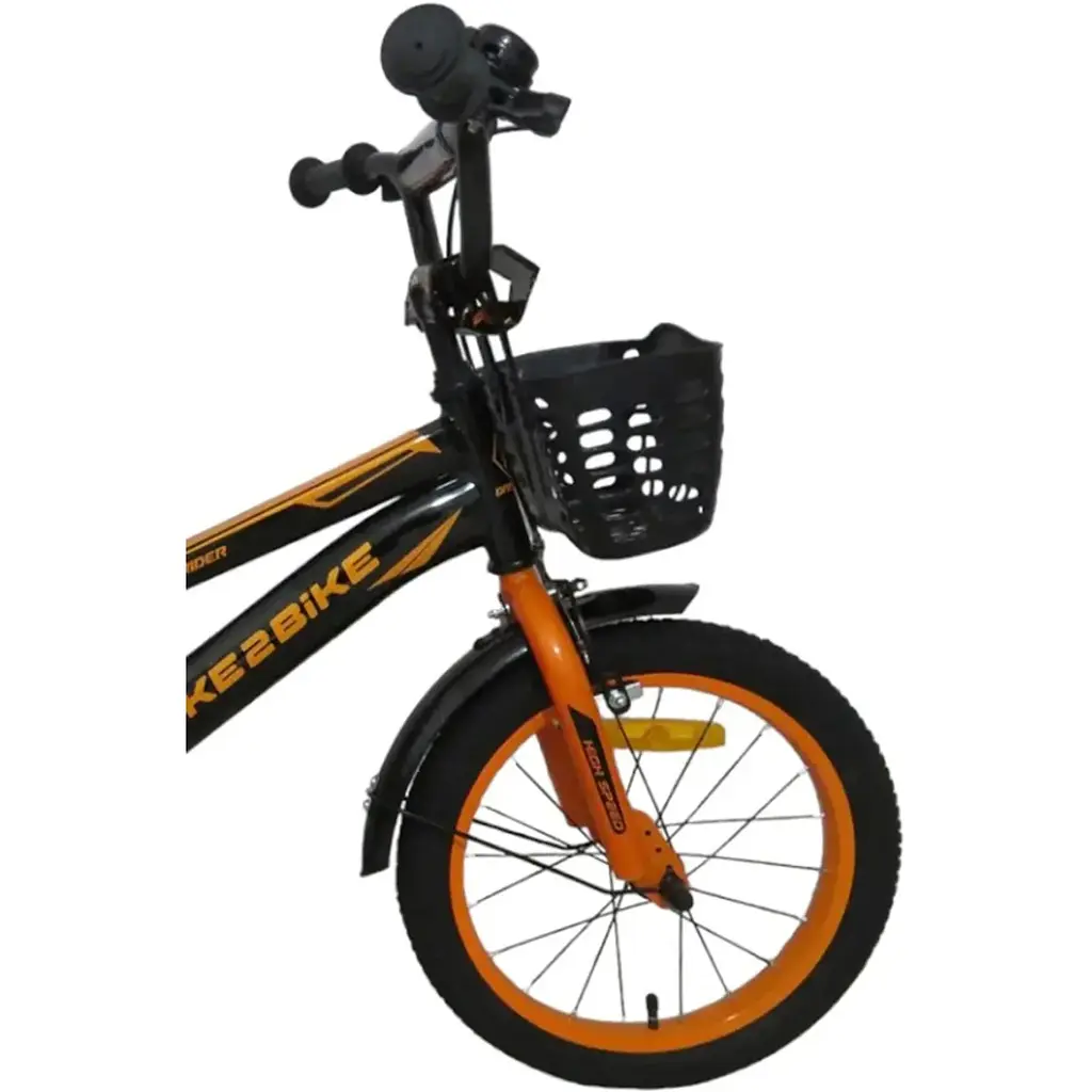 Велосипед дитячий 2-х колісний Like2bike Dark Rider 16" ЦБ-00253701 чорно-помаранчевий (241606) - фото 3