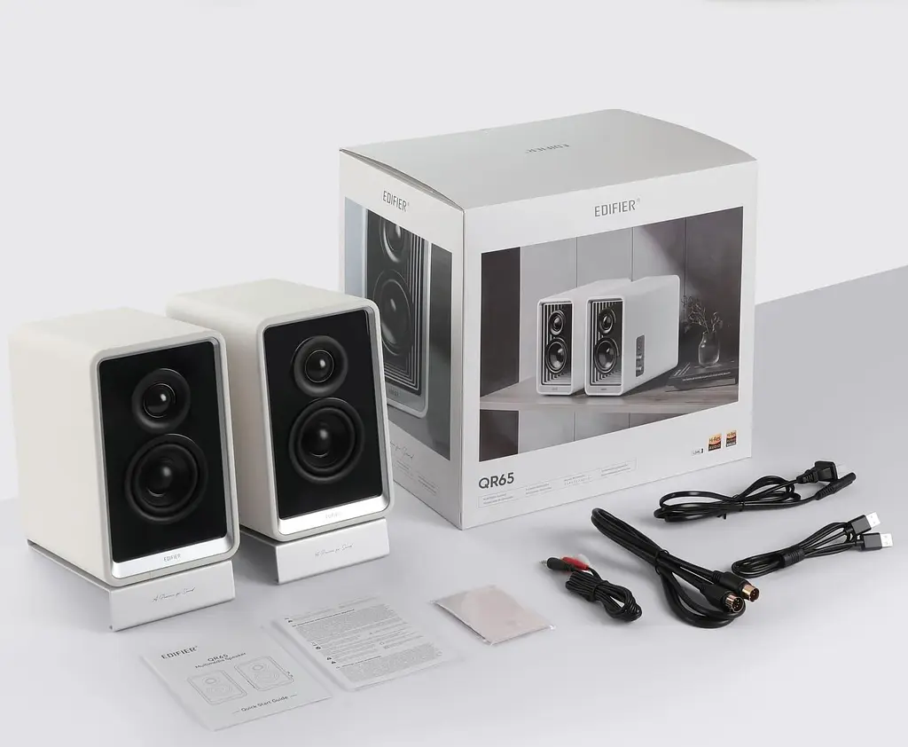 Акустична система Edifier a 2.0 QR65 70W Bluetooth Hi-Res White (QR65White) - фото 6