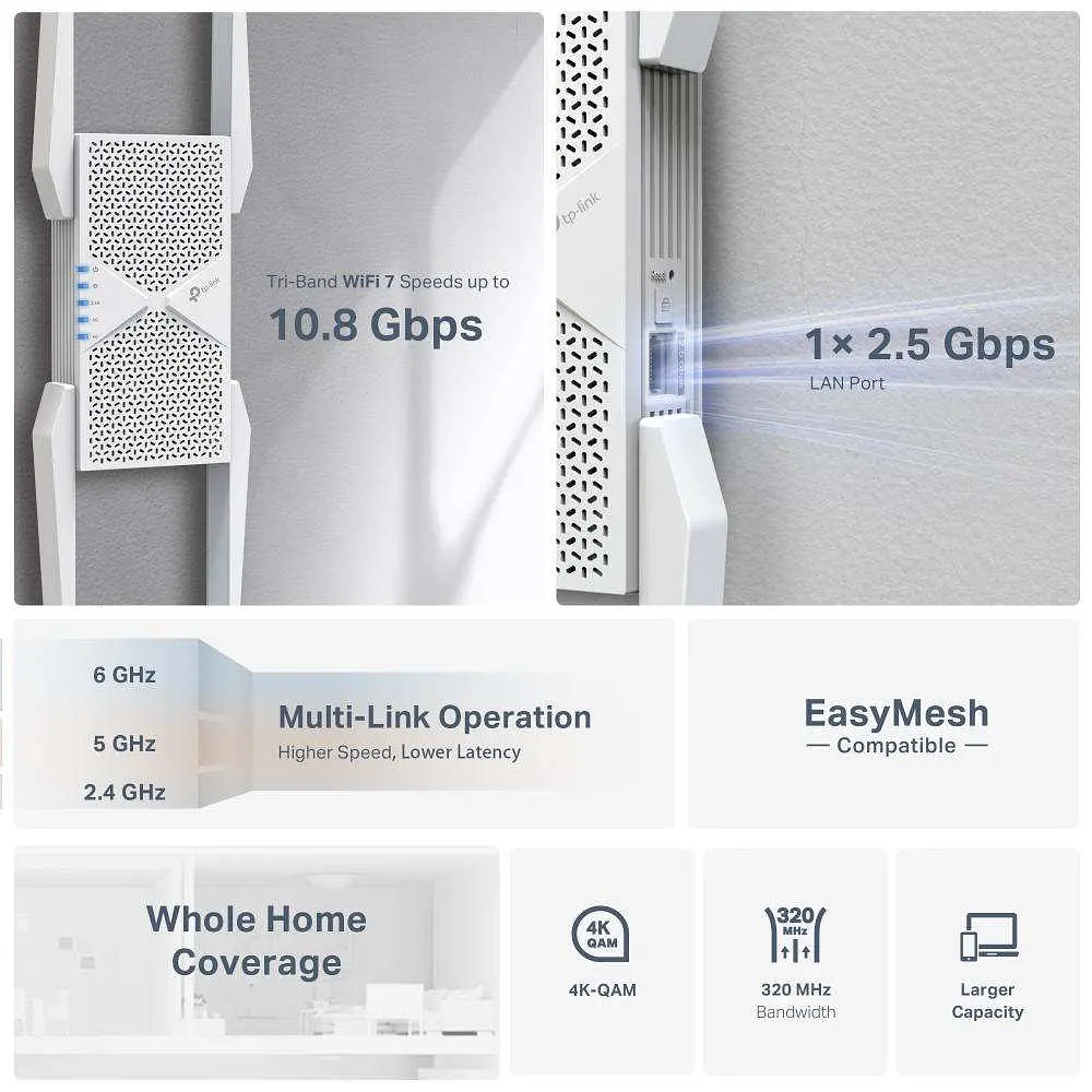 Підсилювач Wi-Fi TP-Link RE655BE - фото 5