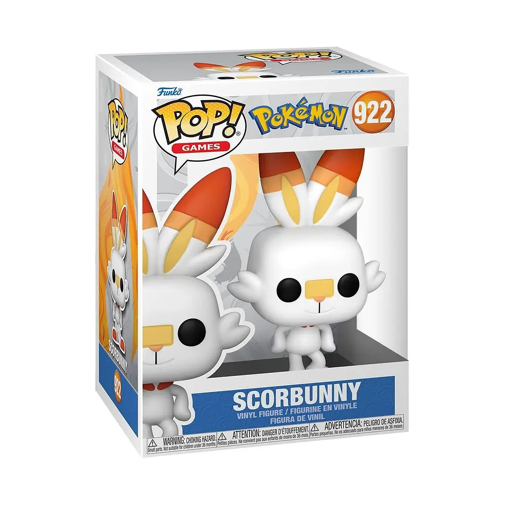 Фігурка Funko Pop Фанко Поп Покемони Скорбані Pokemon Scorbunny 10 см P S 922 - фото 3