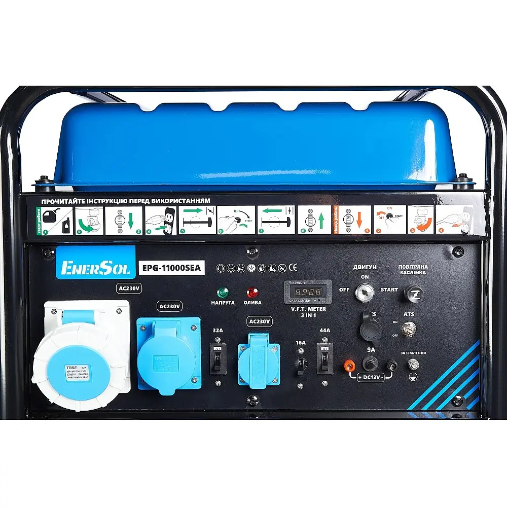 Генератор бензиновий 10 кВт EnerSol EPG-11000SEA (41-00472) - фото 7