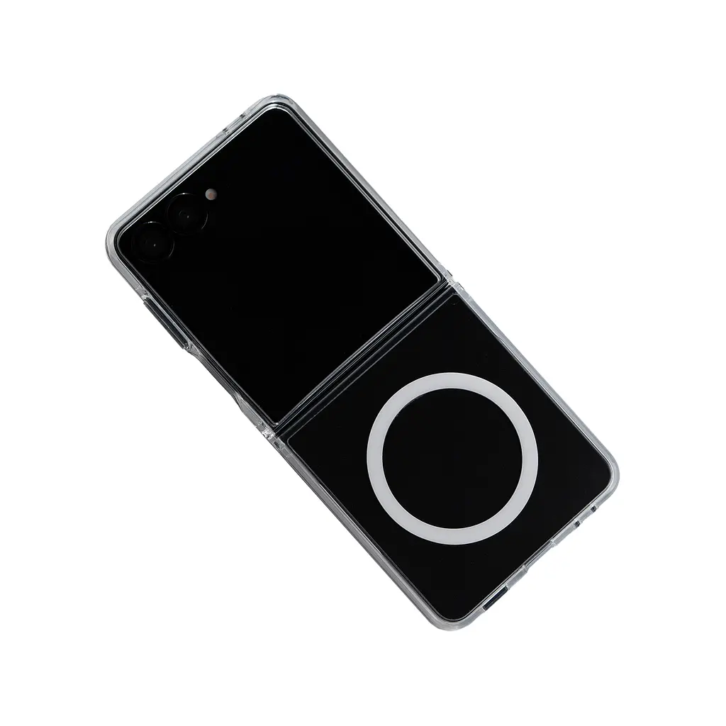 Чехол для Samsung Galaxy Flip7 5G, Clear MagCase, прозрачный, противоударный, магнитный, панель-накладка с поддержкой MagSafe, поддержка беспроводной зарядки магсейф, защита всего корпуса, TPU+PC, ArmorStandart (ARM88135) - фото 7