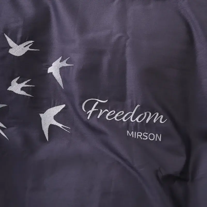 Комплект постільної білизни MirSon Ranforce Elite 0240 Iron grey "Freedom" 2 x 143 x 210 см - фото 6