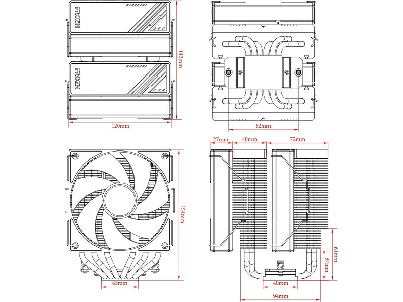 Повітряне охолодження ID-COOLING Frozn A620 ARGB - фото 4