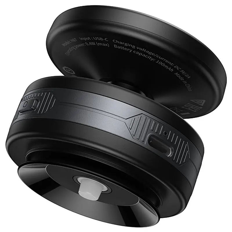 Автотримач Hoco H87 Dragon electric suction cup magnetic universal Black / Metal gray - фото 4