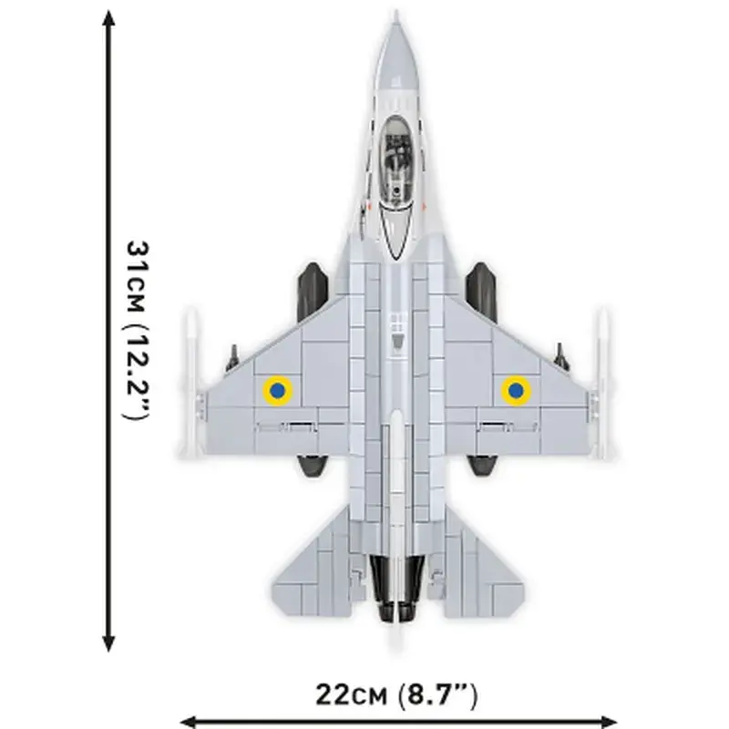 Конструктор Cobi Літак F-16C Fighting Falcon (UA), 500 деталей (COBI-5893) - фото 6