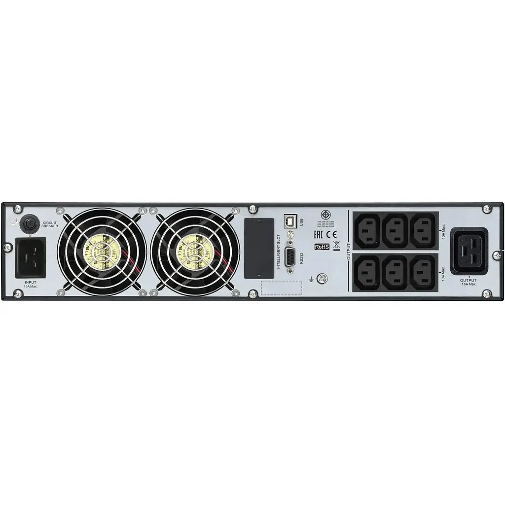 Источник бесперебойного питания APC Easy UPS SRV 3000VA/2700W, RM 2U, LCD, USB, RS232, 6xC13, 1xC19 - фото 3