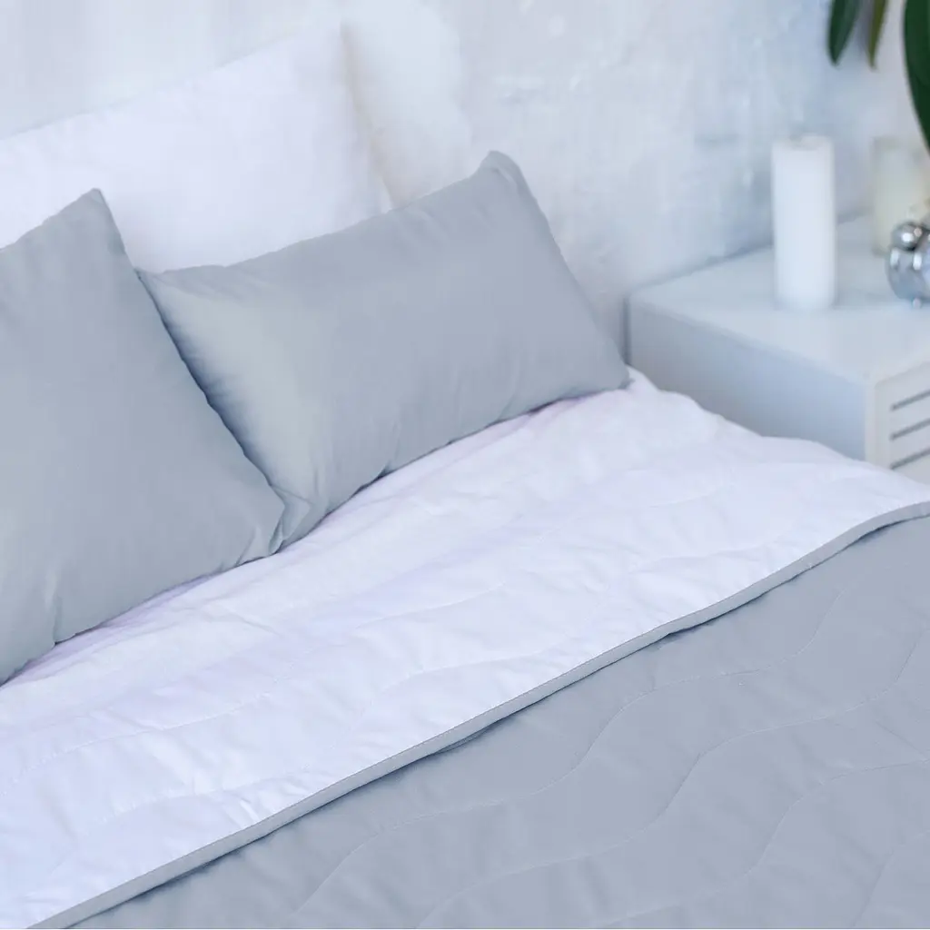 Декоративне покривало Sonex Capri 220х240 см сіре з білим (SO102405) - фото 4