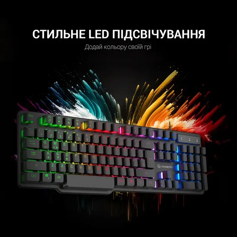 Клавиатура GamePro GK380 Black - фото 4