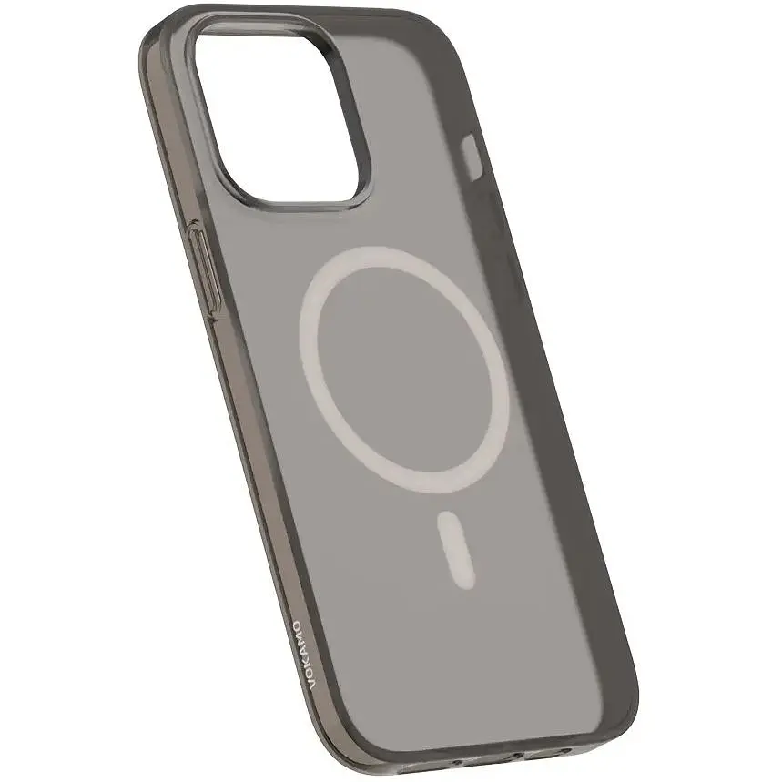 Чехол Vokamo Glacier для iPhone 15 с магнитом черный матовый - фото 2