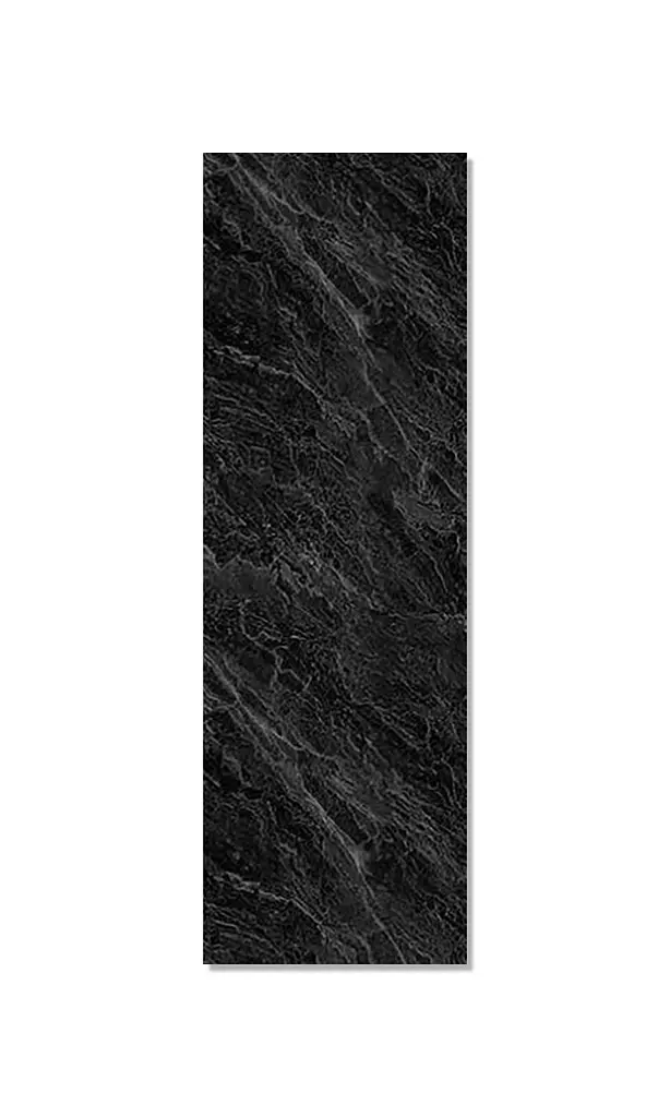 Декор двері Наклейка вінілова Чорний мармур Камінь ПВХ з ламінацією Чорний 65х200 см Happy Pocket Z184120 - фото 2
