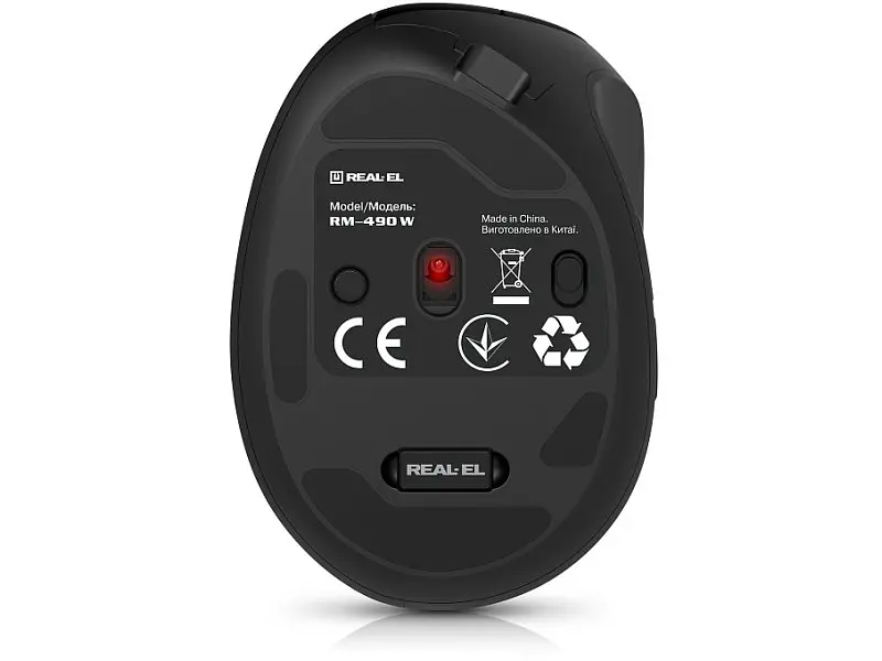 Миша REAL-EL RM-490W Black (EL123200058) - фото 9