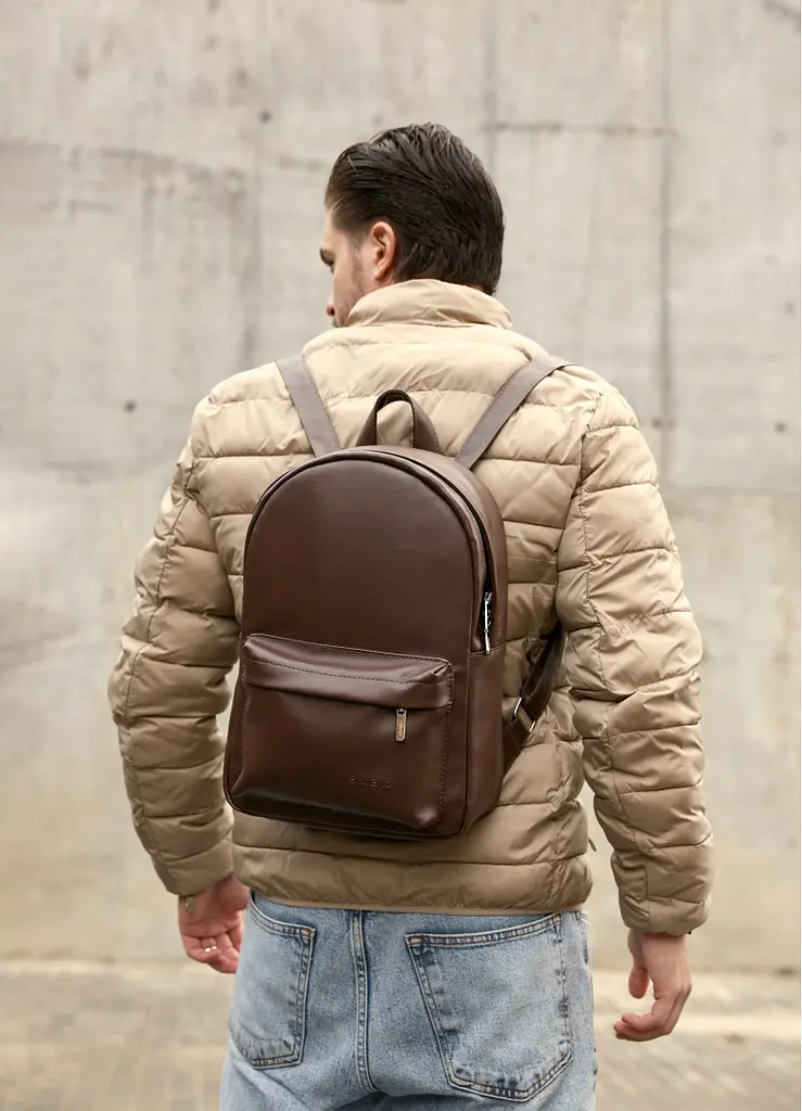 Чоловічий рюкзак Sambag Brix Classic шоколадний 35 х 25 х 12 см (14511020m)