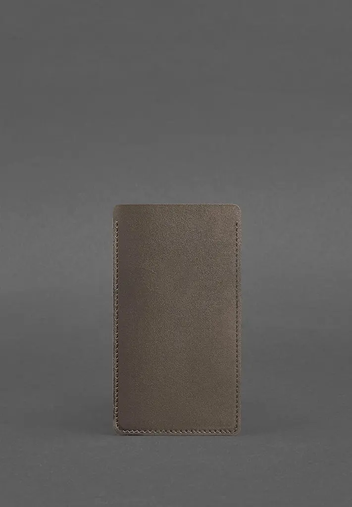 Кожаный чехол для iPhone 11 Темно-бежевый - фото 3