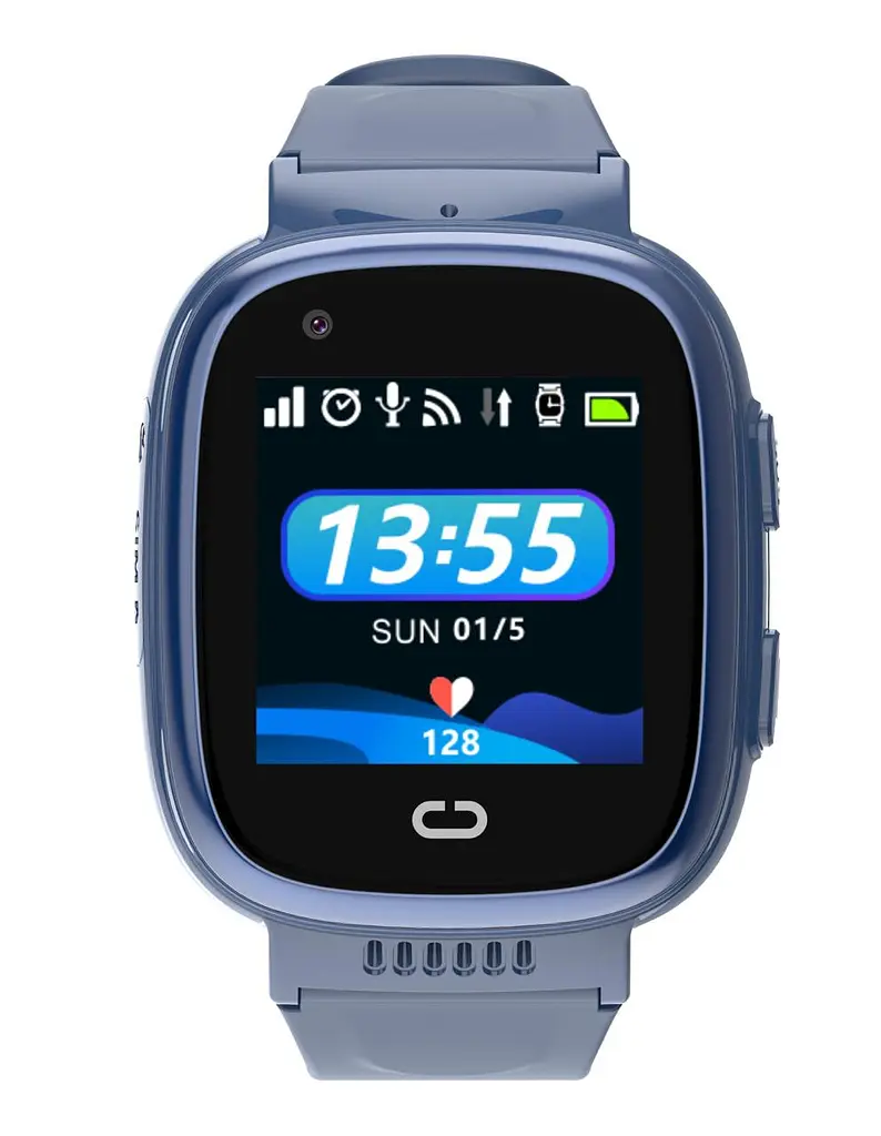 Розумний дитячий годинник Lemfo M-08 з GPS, прослушкою, SIM картою, українською мовою та до 2 днів роботи Синій - фото 2