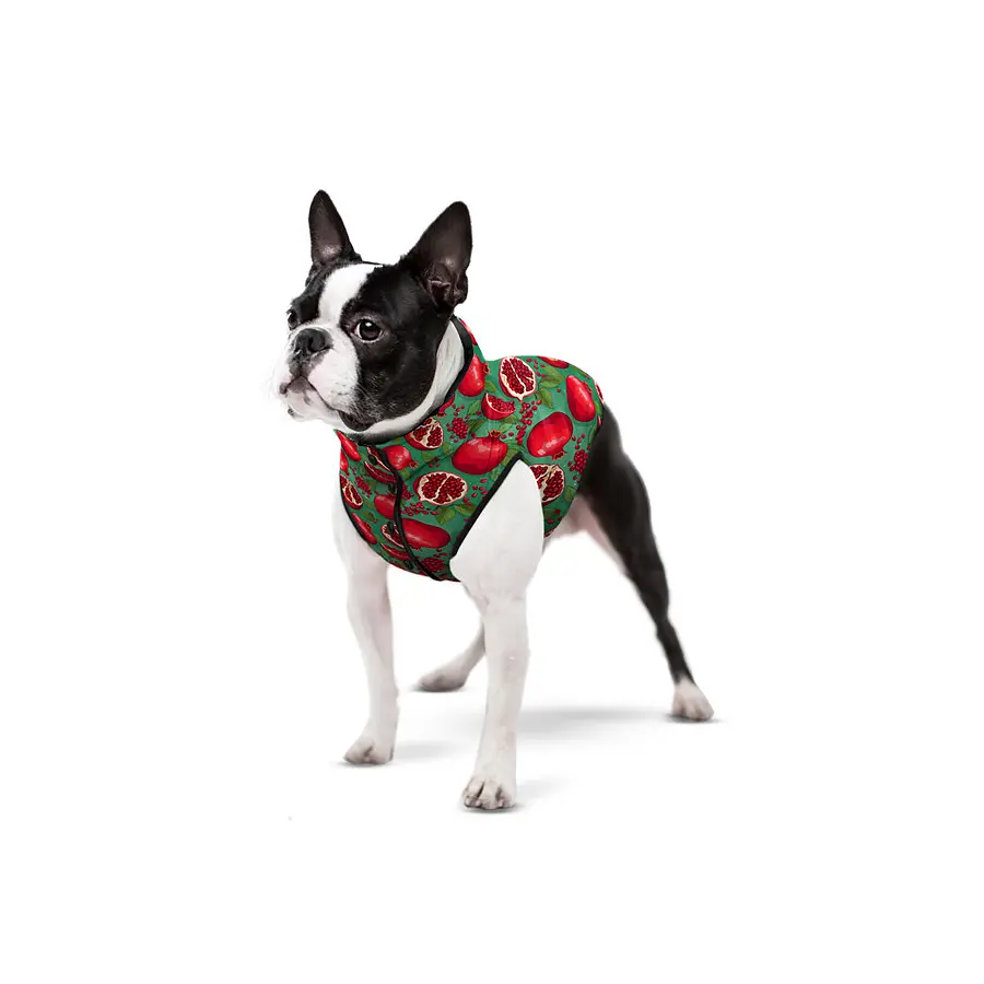 Курточка для собак Collar Waudog Clothes рисунок "Гранаты", S30, В 58-62 см, С 42-46 см - фото 3