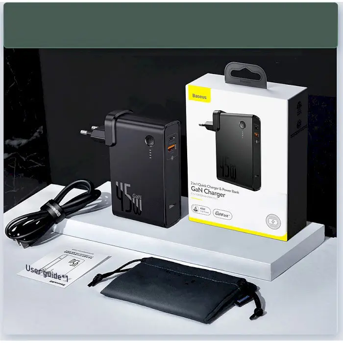 Внешний акумулятор Baseus Power Station 2-in-1 Quick Charger PPNLD-C01 - фото 5