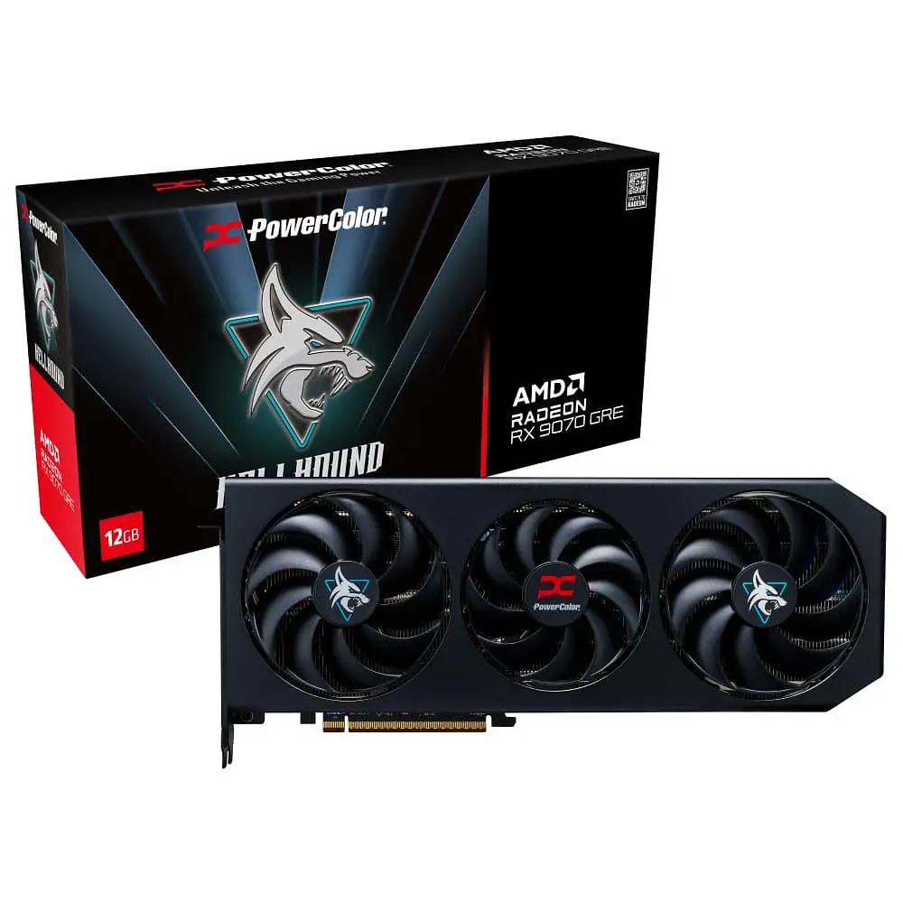 Відеокарта PowerColor AMD Radeon RX 9070 12GB GRE Hellhound (RX9070GRE 12G-L/OC) (GDDR6, 192 bit, PCI-E v5.0 x16) - фото 8