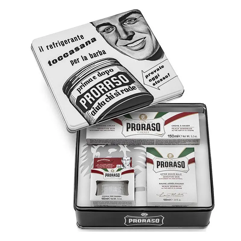 Подарунковий набір для гоління Proraso Vintage Selection Toccasana (cr/100 ml + sh/cr/150 ml + ash/cr/100 ml) - фото 2