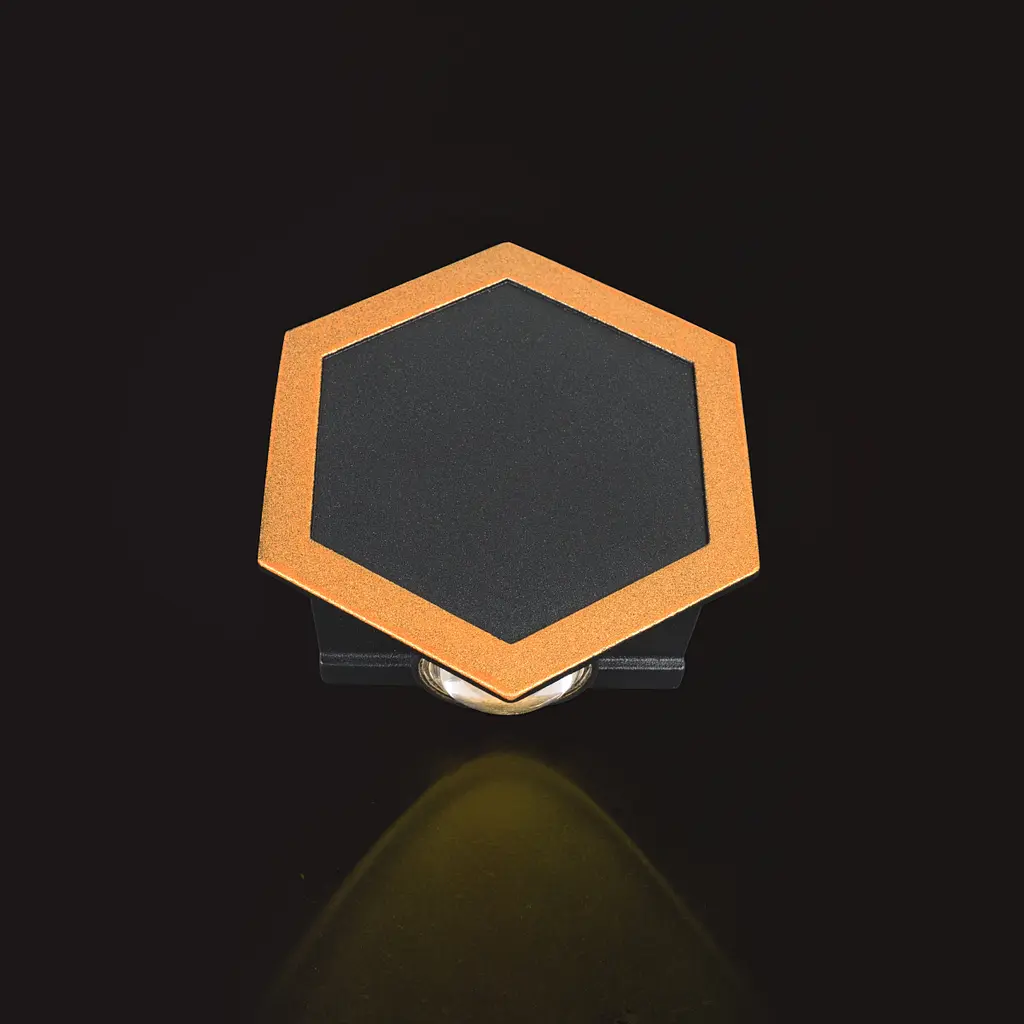 Подсветка Brille фасадная LED 1W WW IP54 BK/G (AL-621/2) - фото 5