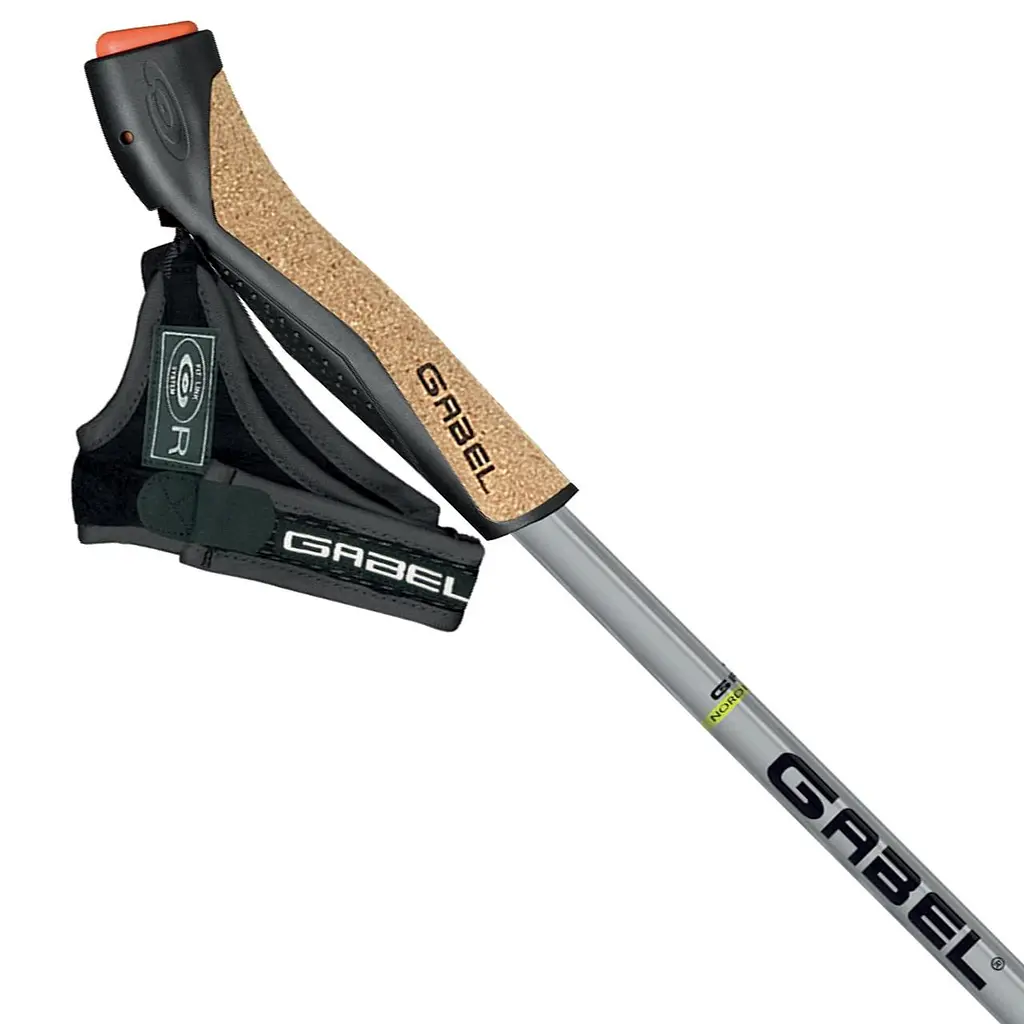 Палиці для скандинавської ходьби Gabel X-5 Black/Yellow 125 (7008351131250) фіксованої довжини - фото 2
