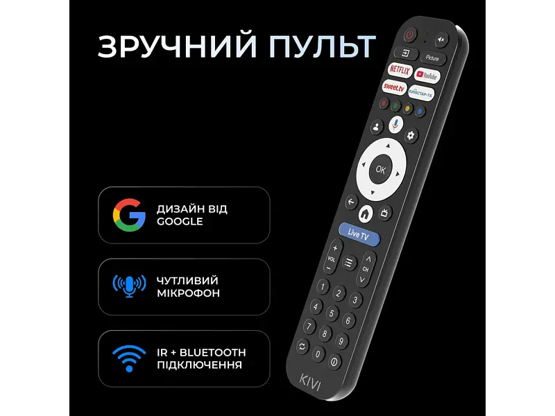 Телевізор Kivi 43U800KB - фото 3
