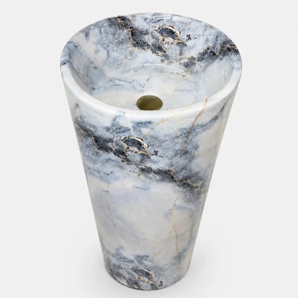 Умивальник VBI Atessa підлоговий 40x40 см granit glossy VBI-019030