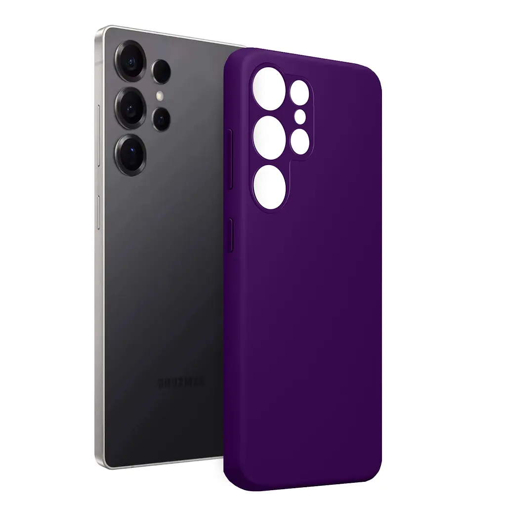 Чохол MAKE Samsung S25 Ultra Silicone Deep Purple - фото 3