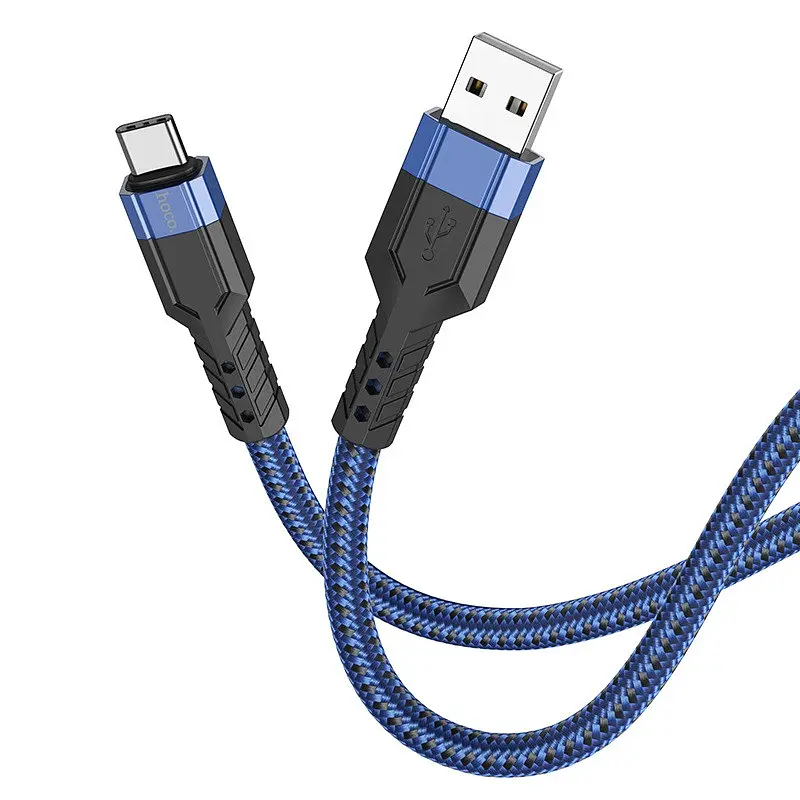 Кабель HOCO U110 Type-C charging data cable блакитний - фото 3