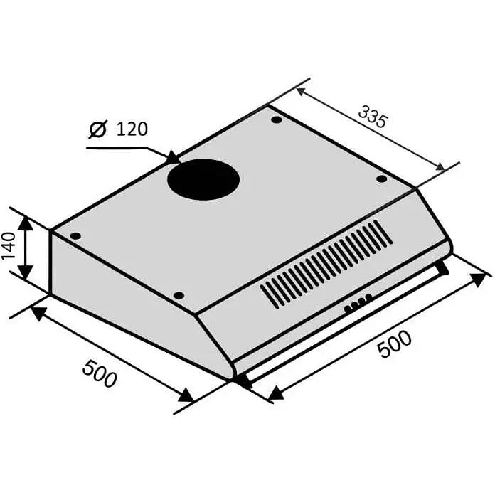 Витяжка пласка Ventolux Roma 50 BR LUX - фото 2