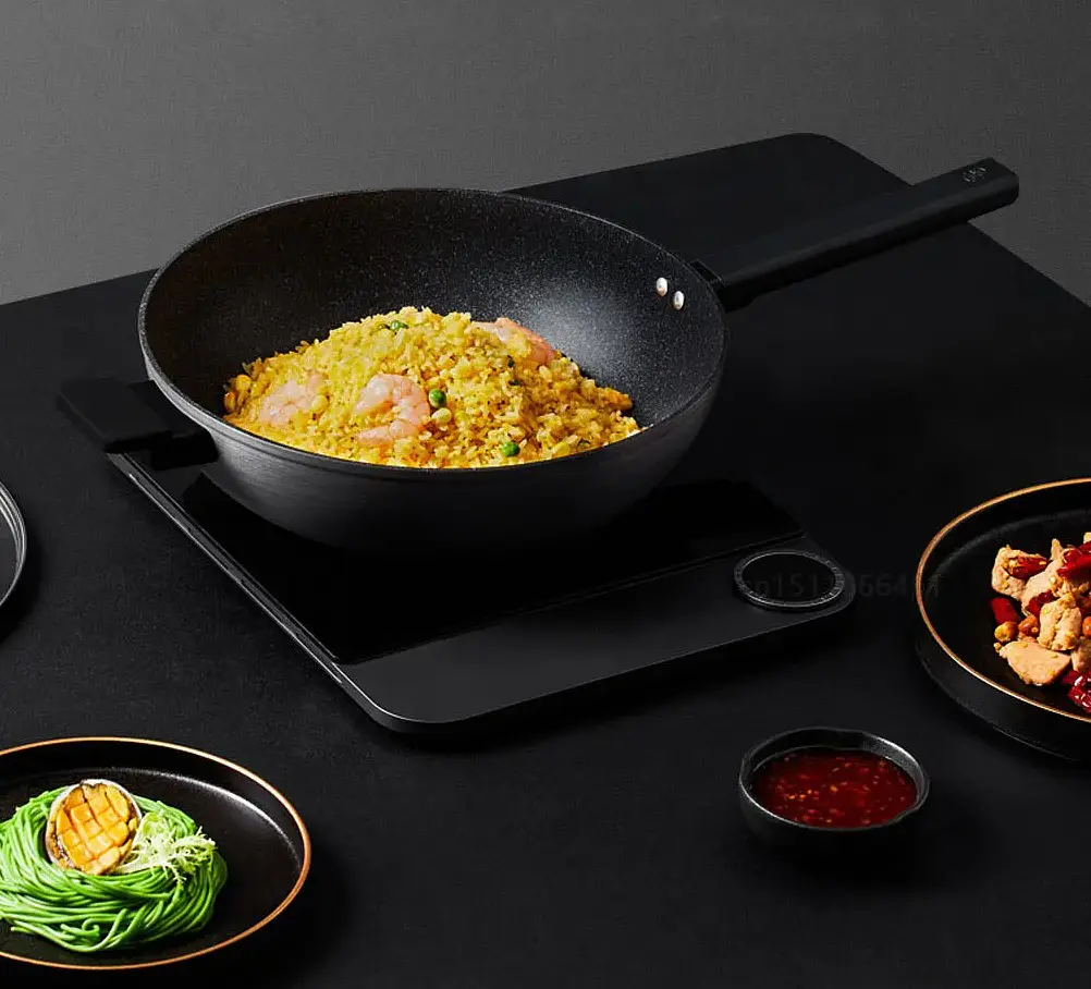 Антипригарна сковорода Xiaomi ZHIWUZHU cooking non-stick wok Mijia custom (MJCG0130) - фото 8