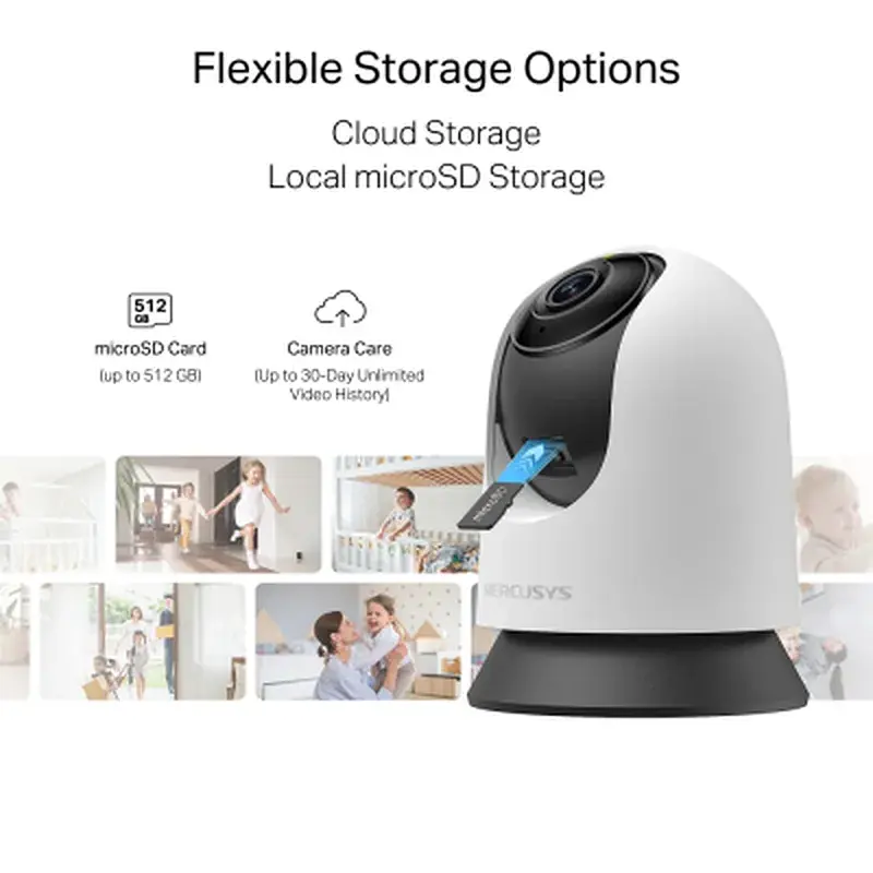 Камера відеоспостереження Mercusys IP-Камера MERCUSYS MC230 5MP N300 microSD motion detection. AI (MC230) - фото 9
