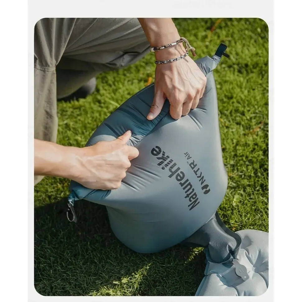 Гермомішок-насос універсальний для надування матраців та подушок Naturehike, сірий - фото 6