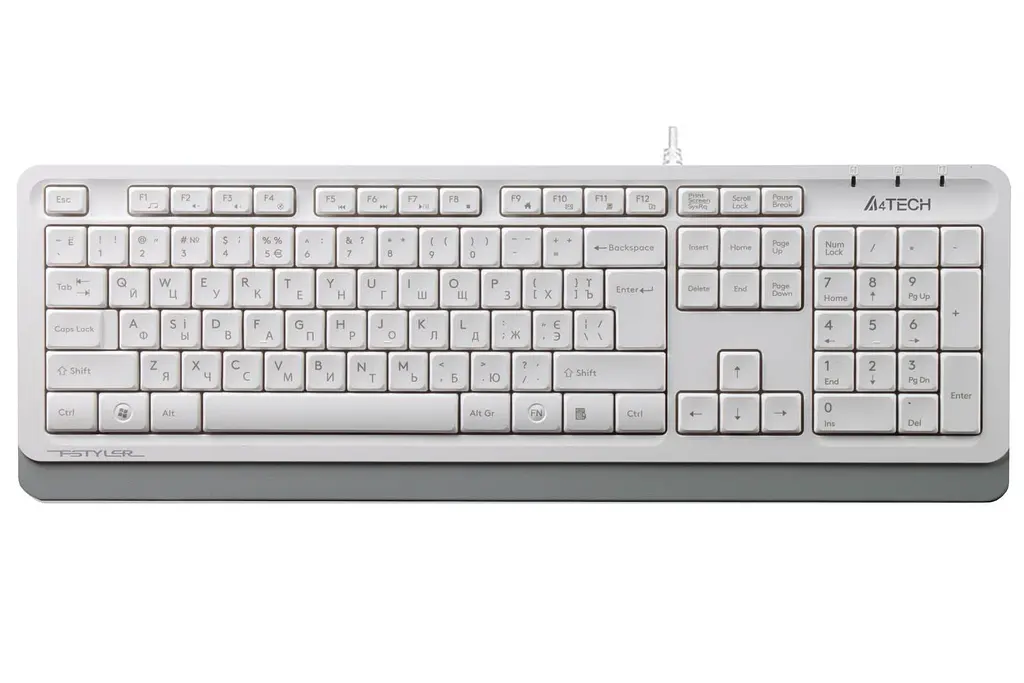 Клавіатура A4Tech Fstyler FK10 USB White (FK10 (White))