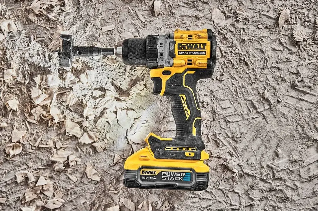 DeWALT Шурупокрут-дриль акумуляторний DeWALT XR Li-Ion PowerStack 18В 2х5А·рік 90Нм 0-650·0-2000об/хв кейс ЗП 1.28кг - фото 6