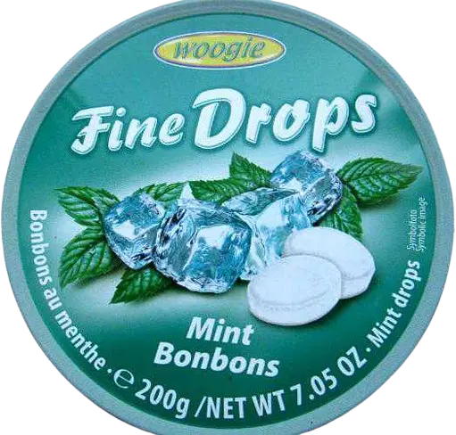 Льодяники Woogie Fine Drops зі смаком м'яти 200г - фото 3