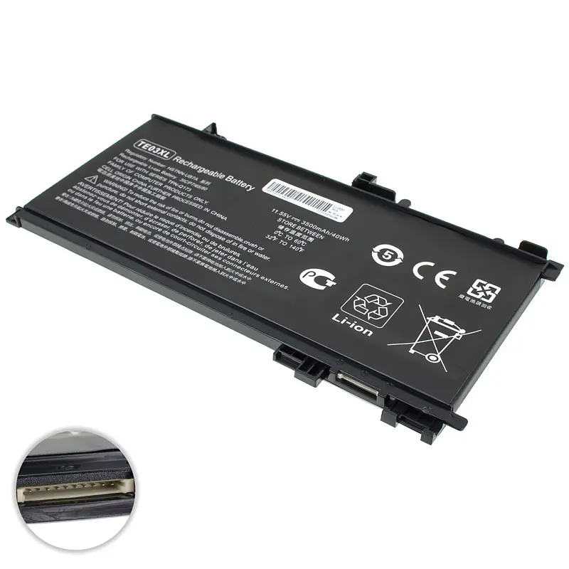 Акумулятор HP TE03XL (Pavilion 15-BC300, Omen 15-AX000 series) 11.55V 3500 mAh Black - фото 2