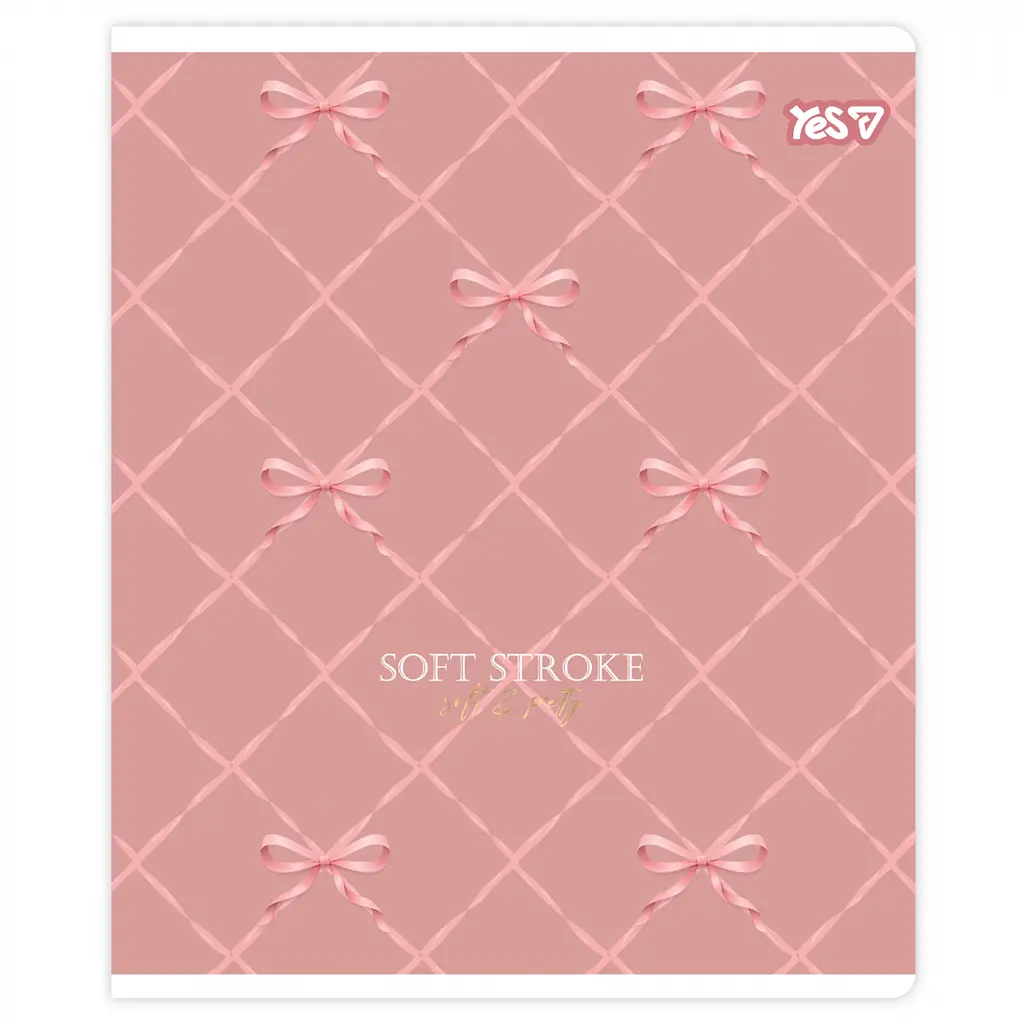 Зошит учнівський Yes Pink bow А5 24 аркушів клітинка 10 шт. (768566) - фото 4