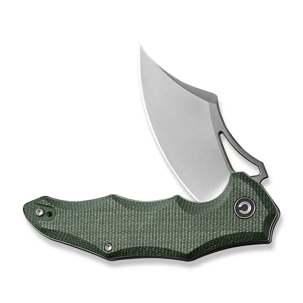 Ніж складаний кишеньковий Civivi Chiro, (7.9 см) 14C28N/Micarta темно-зелений - фото 3