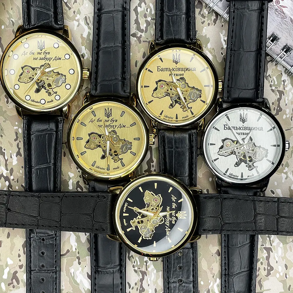 Чоловічий наручний годинник 022 Gold-Gold Mechanic Де бі не був Patriot acs0030982 - фото 3