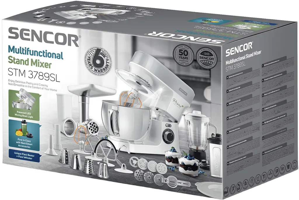 Кухонна машина 1200Вт, білий Sencor teh0026127 - фото 4