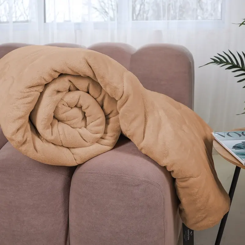 Ковдра-плед антиалергенна літо MirSon Plush Summer Beige 140х205 см бежева (2200010676433) - фото 8