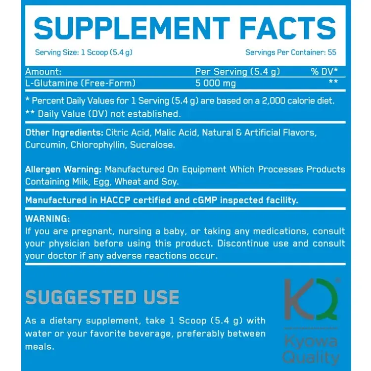 Амінокислота Everbuild Nutrition Glutamine Пунш з кислих яблук 300 г - фото 2