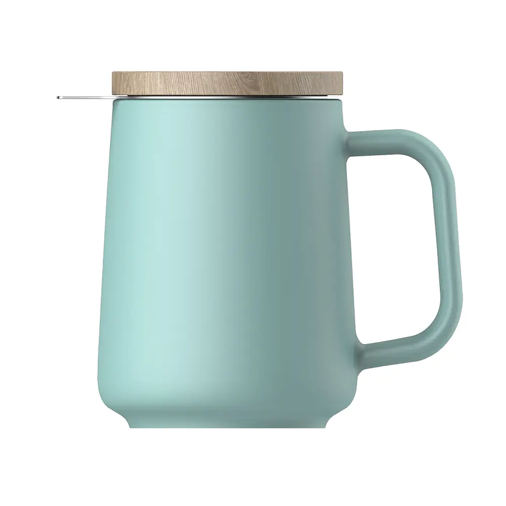 Чашка-заварник U Brewing Mug Wood, 500 мл - Жовтий - фото 4