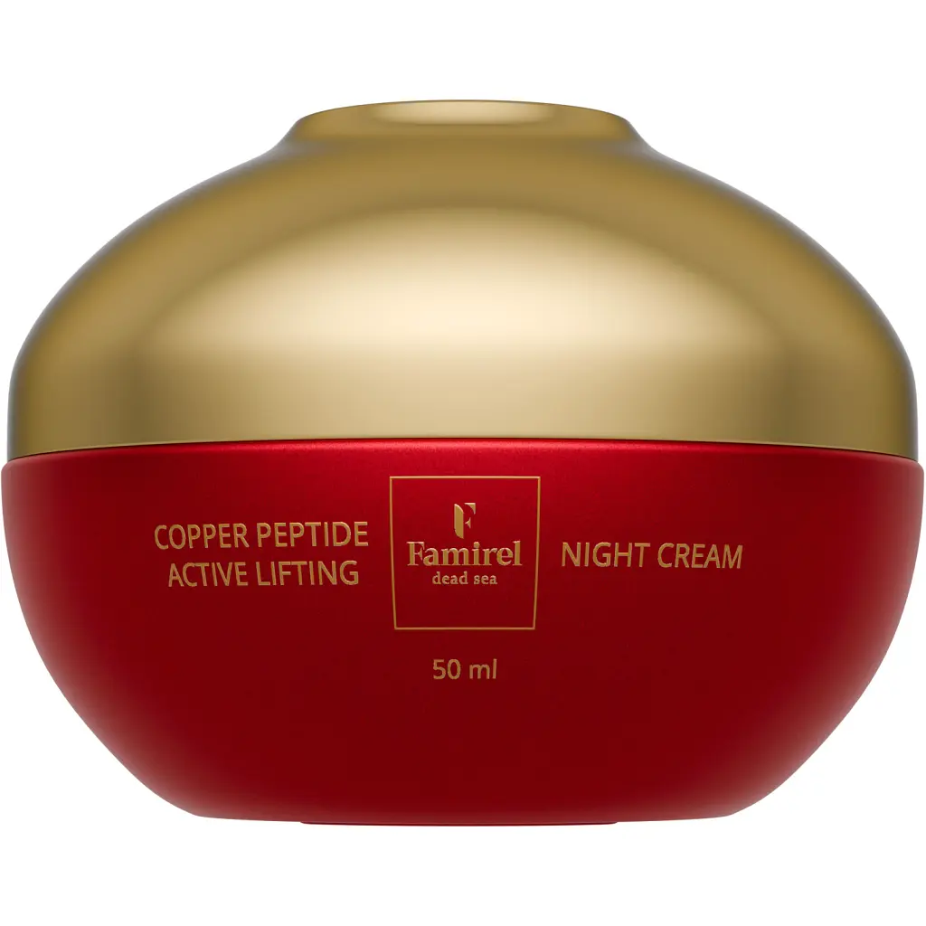 Крем для обличчя Famirel Copper Peptide Night Cream Нічний Ліфтинг-актив з пептидами міді 50 мл (7290114085274)